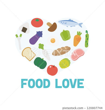 各種食物插畫素材 各種食物插畫素材 120807744