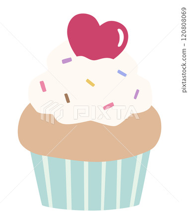可愛的蛋糕的向量圖 120808069