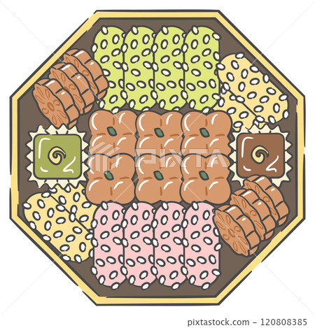 Korean Holiday Gift Set Illustration 120808385