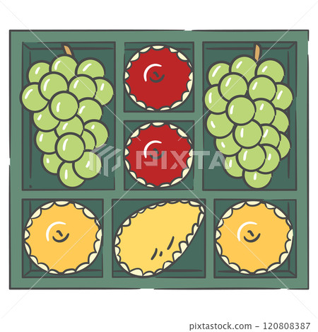 Korean Holiday Gift Set Illustration Korean Holiday Gift Set Illustration 120808387