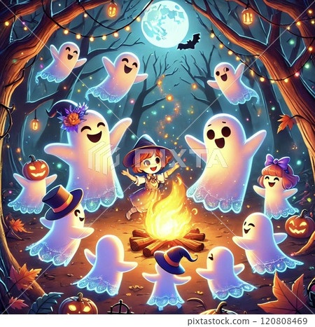 萬聖節插圖 120808469