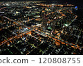 大阪夜景空拍弁天町 120808755