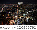 大阪夜景航拍阿倍野 Harukas 120808792