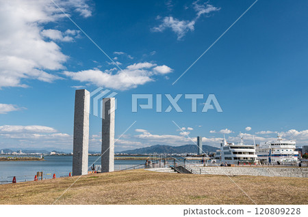 Scenery of Otsu Port on Lake Biwa Scenery of Otsu Port on Lake Biwa 120809228