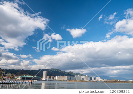 Scenery of Otsu Port on Lake Biwa Scenery of Otsu Port on Lake Biwa 120809231