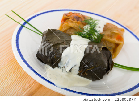 Bulgarian cuisine - Sarma (or Dolma) 120809877