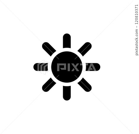 Adjusting Regulator, Audio Controller Solid Flat Vector Icon Isolated on White Background 120810371