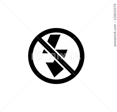 No Flash Photo, Camera Lighting Off Solid Flat Vector Icon Isolated on White Background No Flash Photo, Camera Lighting Off Solid Flat Vector Icon Isolated on White Background 120810374