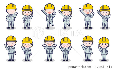 男女建築工人02 男女建築工人02 120810514