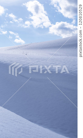 Snowy landscape of Tottori Sand Dunes Snowy landscape of Tottori Sand Dunes 120810529