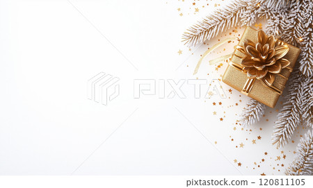 與禮品盒和樹的聖誕框架背景 120811105