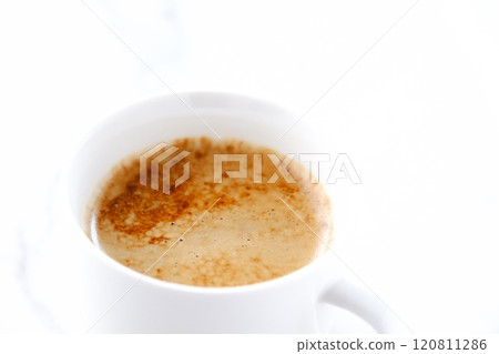Caffe latte is a mix of espresso and milk Caffe latte is a mix of espresso and milk 120811286