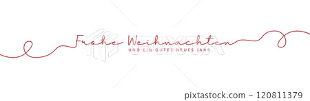 merry christmas banner typography isolated vector illustration merry christmas banner typography isolated vector illustration 120811379