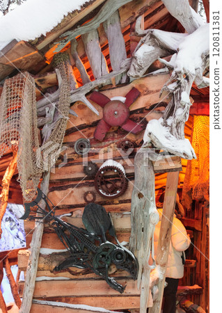 Magic forest at winter, Mysterious Forest in Murmansk region, Kirovsk, fantastic creation 120811381