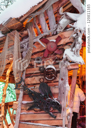 Magic forest at winter, Mysterious Forest in Murmansk region, Kirovsk, fantastic creation Magic forest at winter, Mysterious Forest in Murmansk region, Kirovsk, fantastic creation 120811385