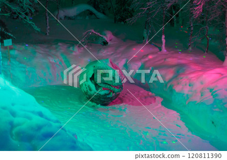 Magic forest at winter, Mysterious Forest in Murmansk region, Kirovsk, fantastic creation 120811390