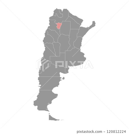 Tucuman Province map, administrative division of Argentina. Vector illustration. Tucuman Province map, administrative division of Argentina. Vector illustration. 120812224
