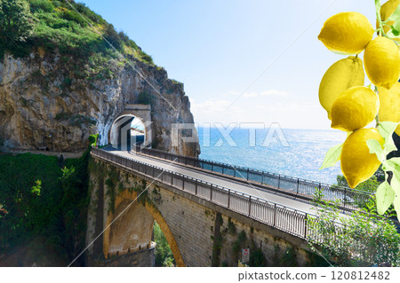 road of Amalfi coast, Italy 120812482