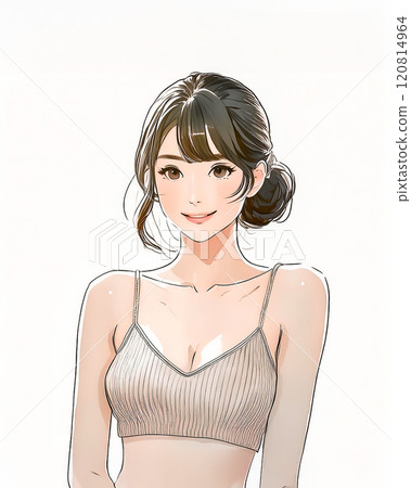 年輕女子美麗形像素材 120814964