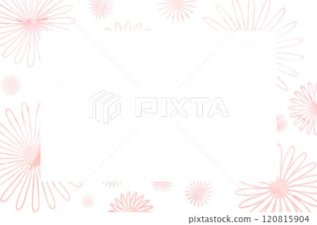 粉紅色花朵字母素材 120815904