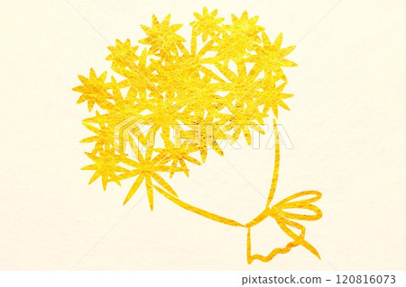 Golden bouquet letter material Golden bouquet letter material 120816073