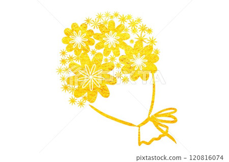 Golden bouquet letter material Golden bouquet letter material 120816074
