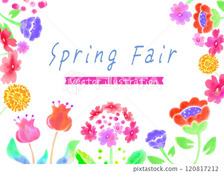 Vector illustration of watercolor flowers (transparent background) Vector illustration of watercolor flowers (transparent background) 120817212