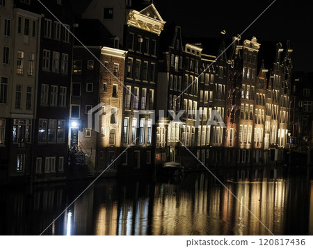 amsterdam channel view at night amsterdam channel view at night 120817436