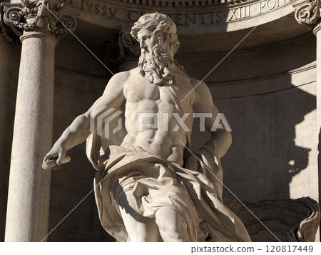 trevi fountain under restoration 120817449