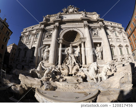 trevi fountain under restoration trevi fountain under restoration 120817456