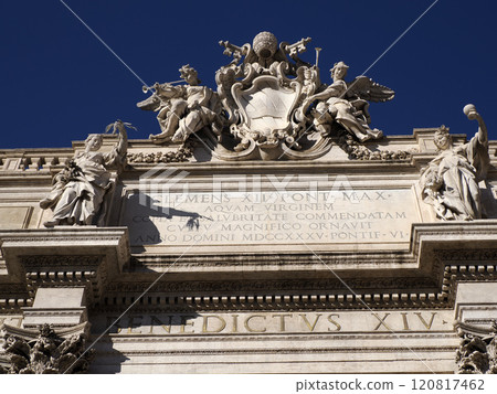 trevi fountain under restoration 120817462