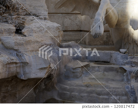 trevi fountain under restoration 120817472