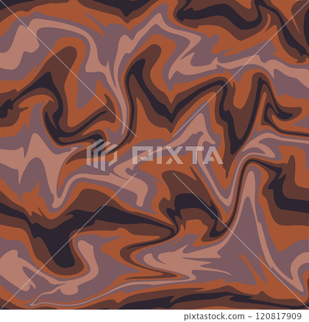 Vector illustration. Abstract wavy background in dark orange and black colors 120817909