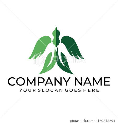 leaf vector illustration design icon logo 120818293