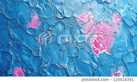 Pink Stains On Blue Texture Background 120818391