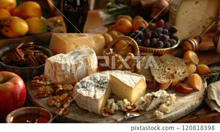 Artisan Yummy Tasty Cheese Board 120818398