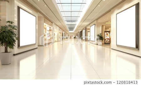Billboard Mockup In A Shopping Mall 120818413