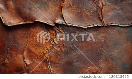 Brown Leather Texture with Faded Condition 120818425