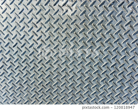 Close-up of the anti-slip iron plate Close-up of the anti-slip iron plate 120818947