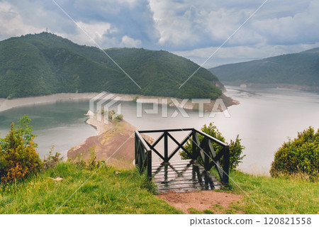 Viewing Platform in Uvac Special Nature Reserve 120821558