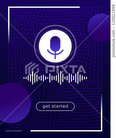 voice assistant interface design, ui template voice assistant interface design, ui template 120821998