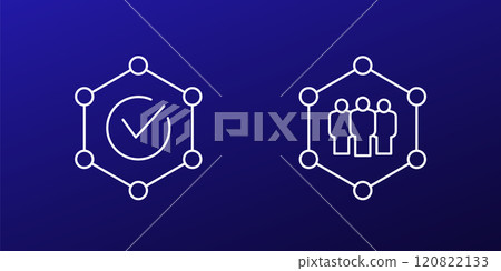 integrity line icons for apps and web 120822133