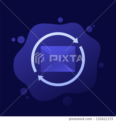 resend mail icon, vector design 120822155