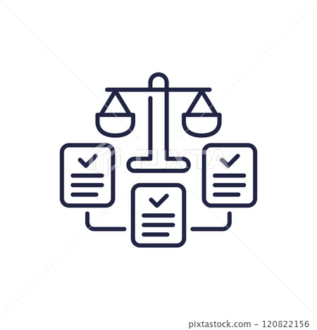 legal cases icon in line design 120822156
