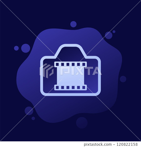 film camera, photography icon, vector design film camera, photography icon, vector design 120822158