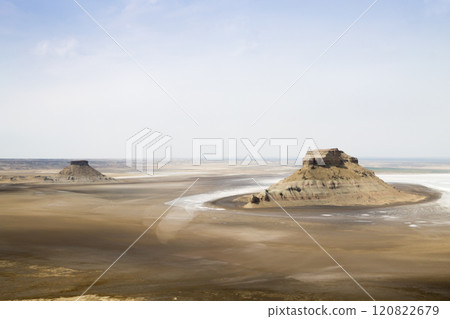 Mangystau region landscape, Karyn Zharyk depression, Kazakhstan 120822679