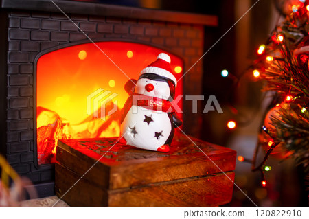Beautiful festive decorations on the Christmas tree. New Year 2025 120822910