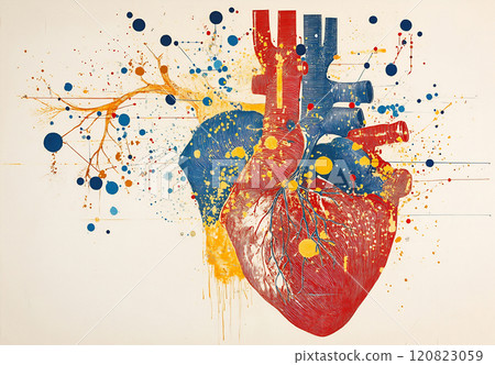 Art of a human heart 120823059