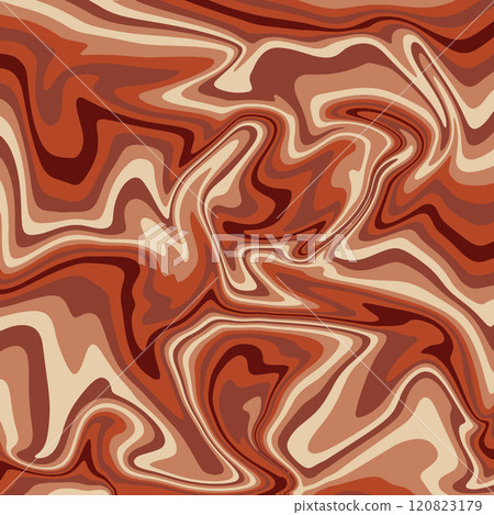 Vector illustration. Abstract wavy background in dark orange and white colors 120823179