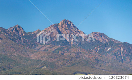 Autumn in the Yatsugatake mountain range, Hokuto City, Yamanashi Prefecture, Japan Autumn in the Yatsugatake mountain range, Hokuto City, Yamanashi Prefecture, Japan 120823674